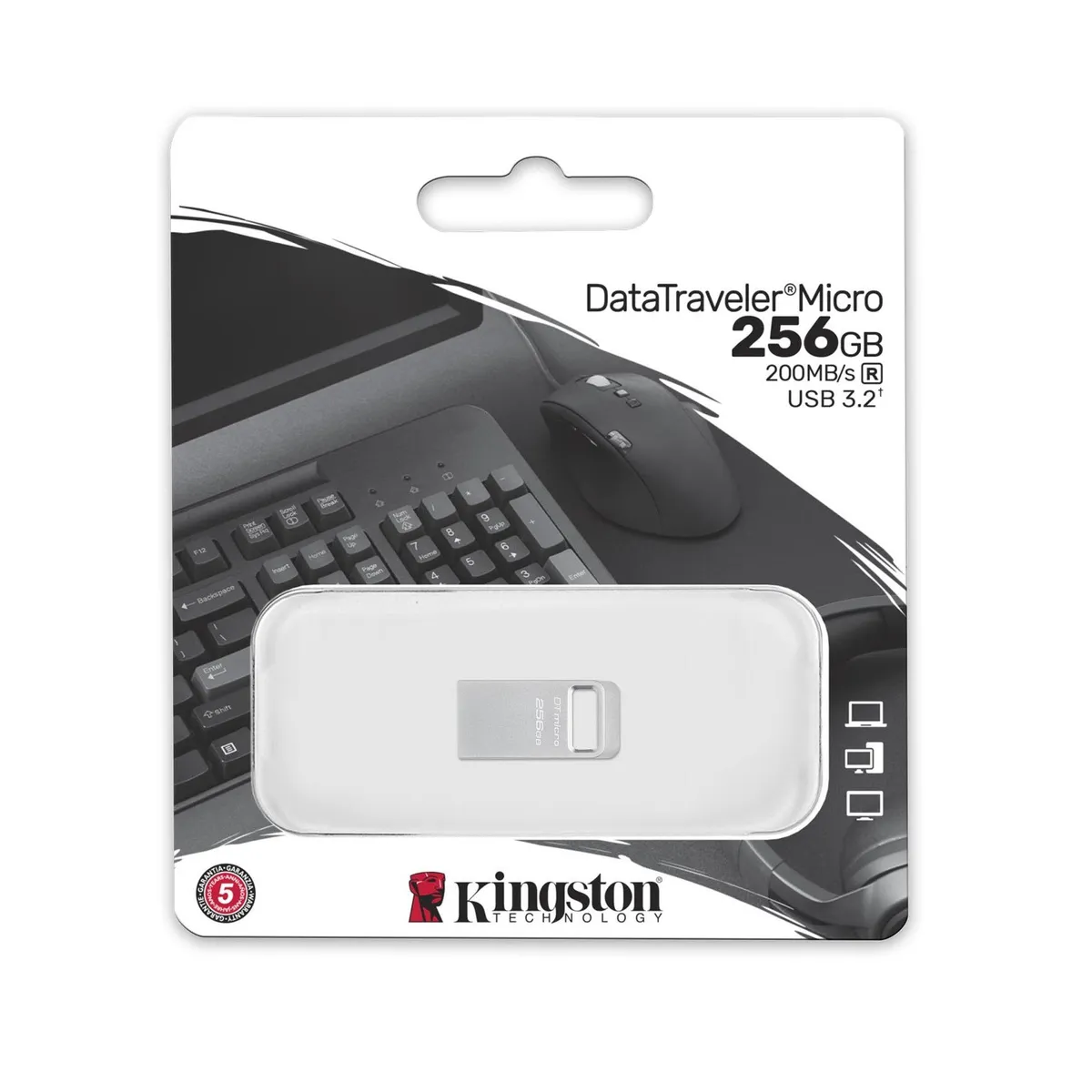 KINGSTON - Kingston - usb 256gb - datatraveler Micro 200mbs