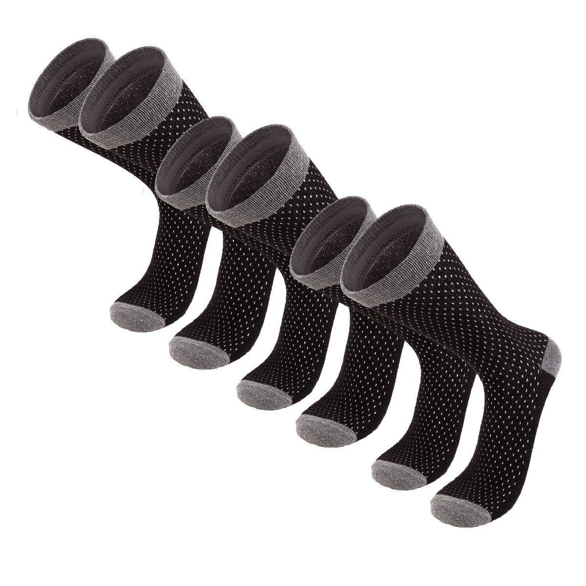 SILVERA NANOTECH - Medias de vestir de algodón pima para hombre y mujer 3 pack clásicas