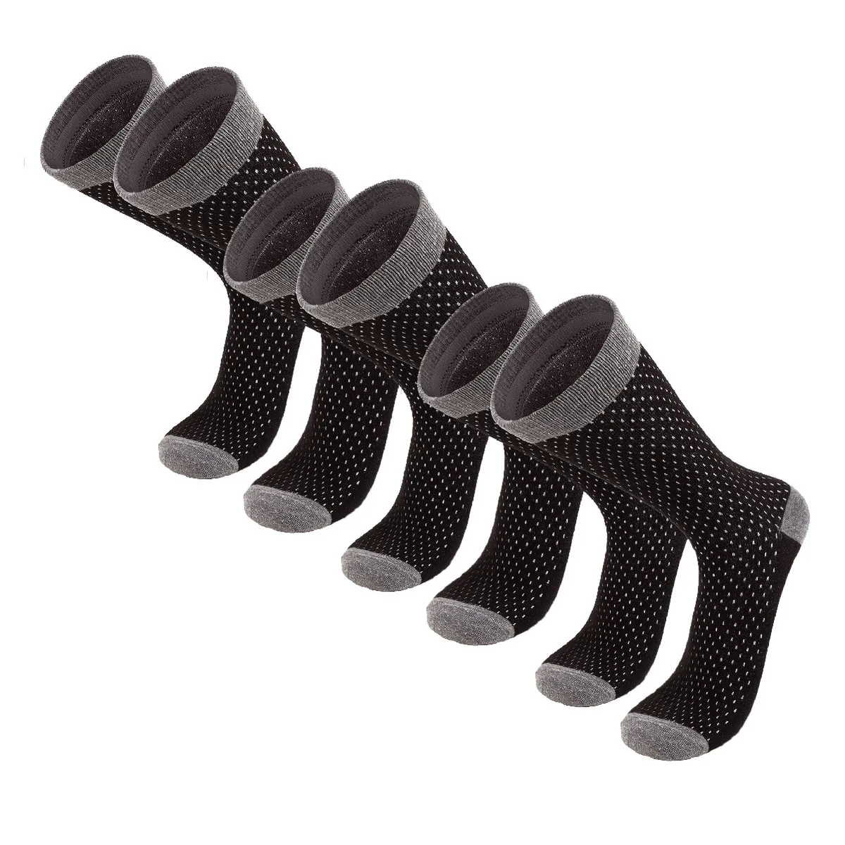 SILVERA NANOTECH - Medias de vestir de algodón pima para hombre y mujer 3 pack clásicas