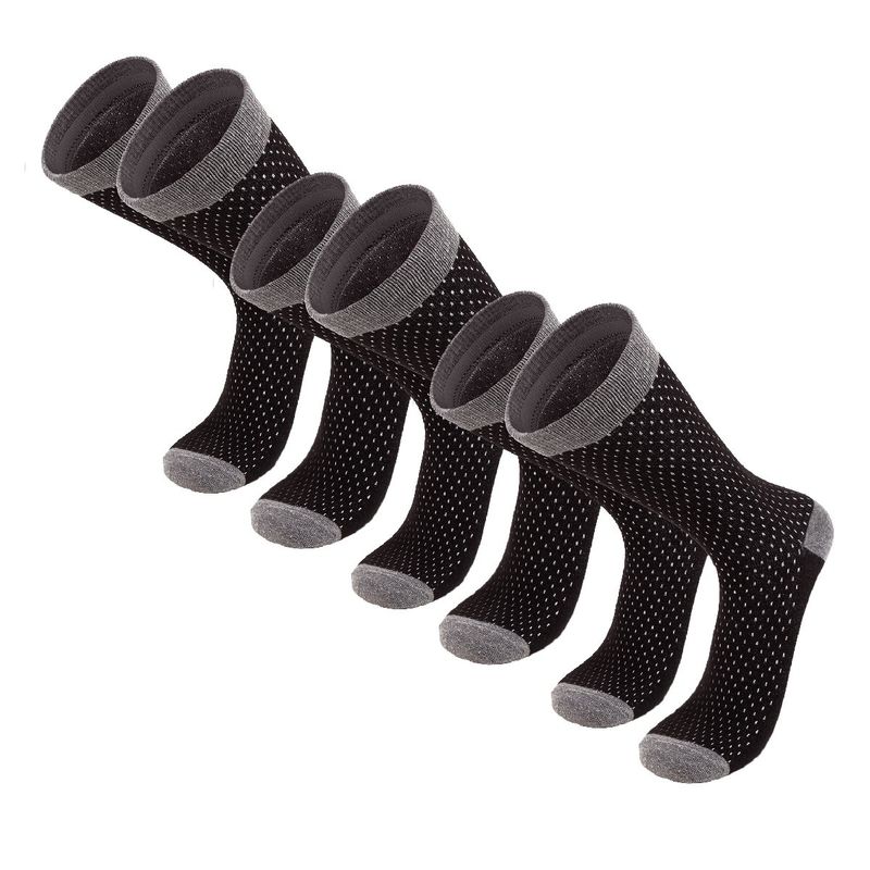 SILVERA NANOTECH - Medias de vestir de algodón pima para hombre y mujer 3 pack clásicas