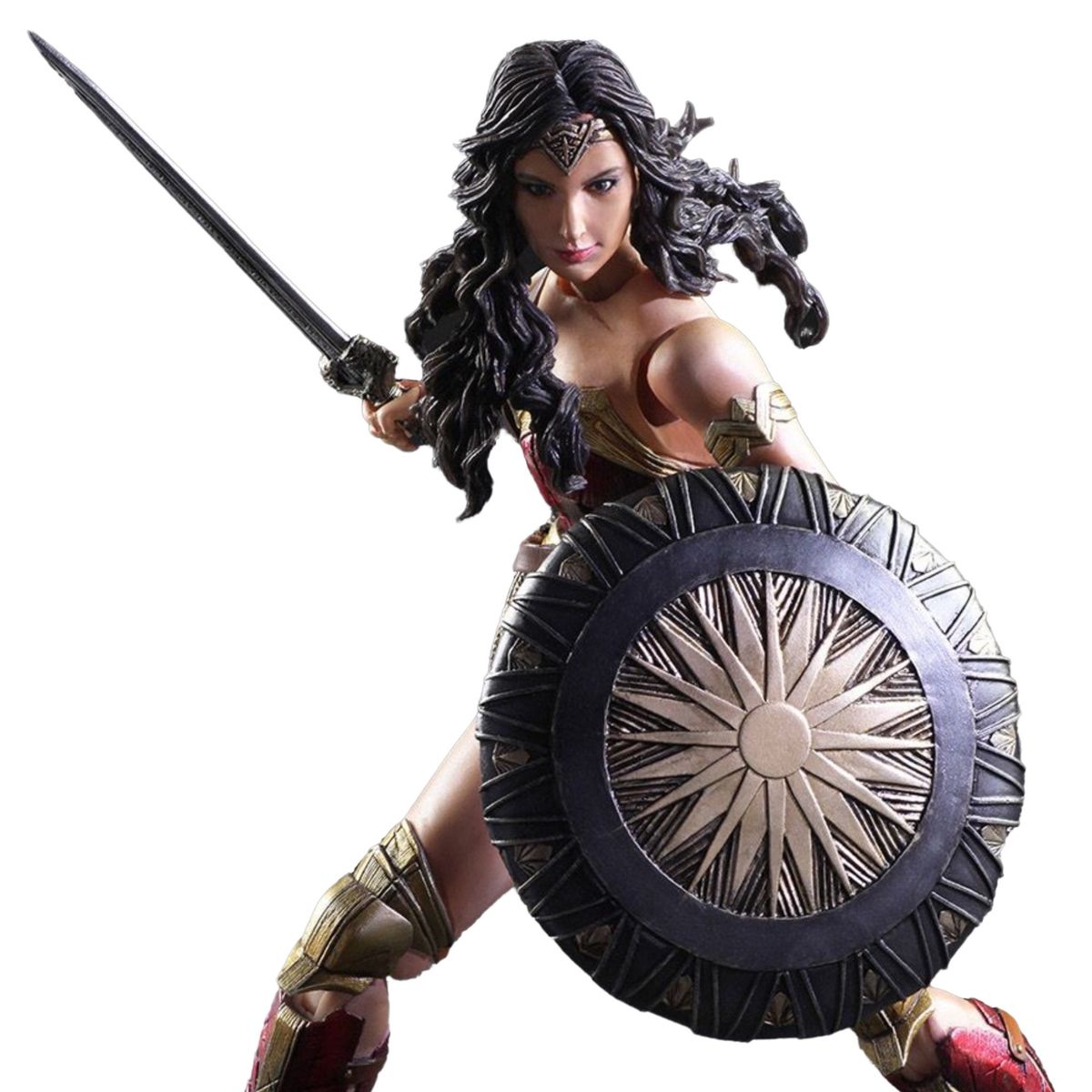 DC COMICS - Wonder Woman Play Arts Kai Mujer Maravilla 25cm