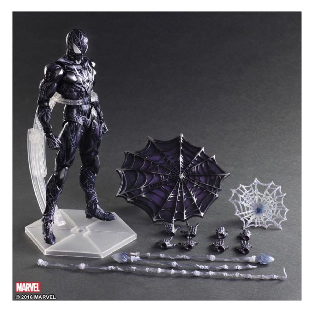 MARVEL - Spiderman Marvel Play Arts Kai Spider-Man Black Suit 25cm