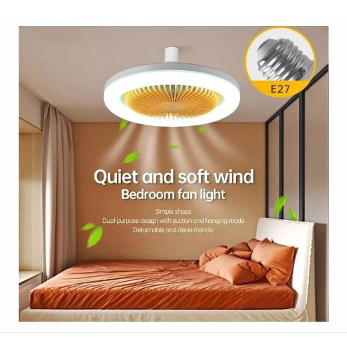 GENERICO - Foco Ventilador de techo  ahorrador 30W con CONTROL