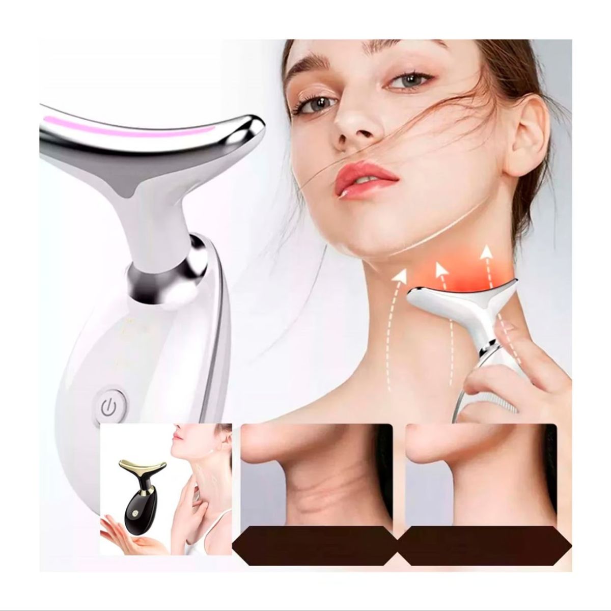 GENERICO - Masajeador Rejuvenece Cuello Afirma la Piel Elimina Papada