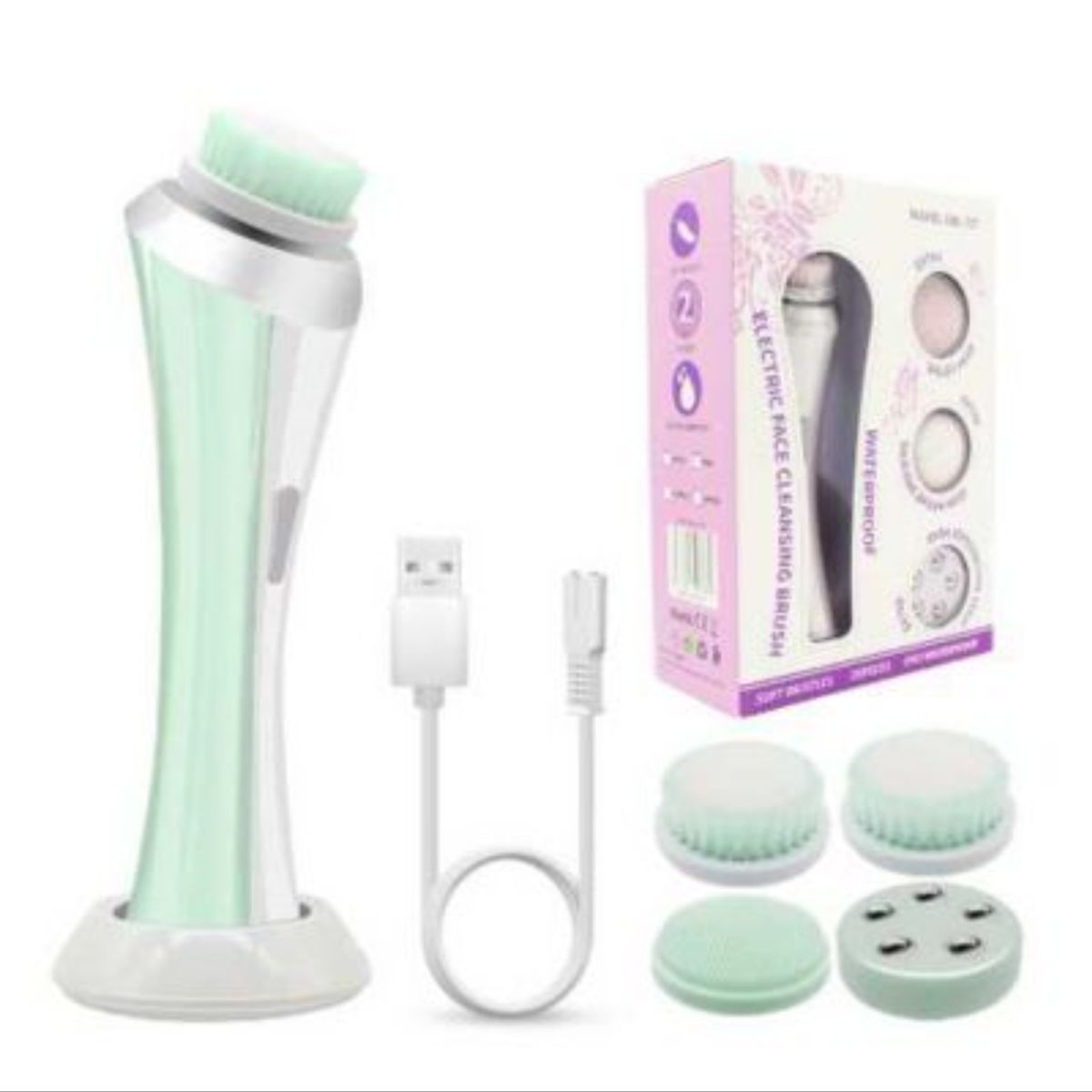 GENERICO - Masajeador y Limpiador Facial 3 en 1 Recargable