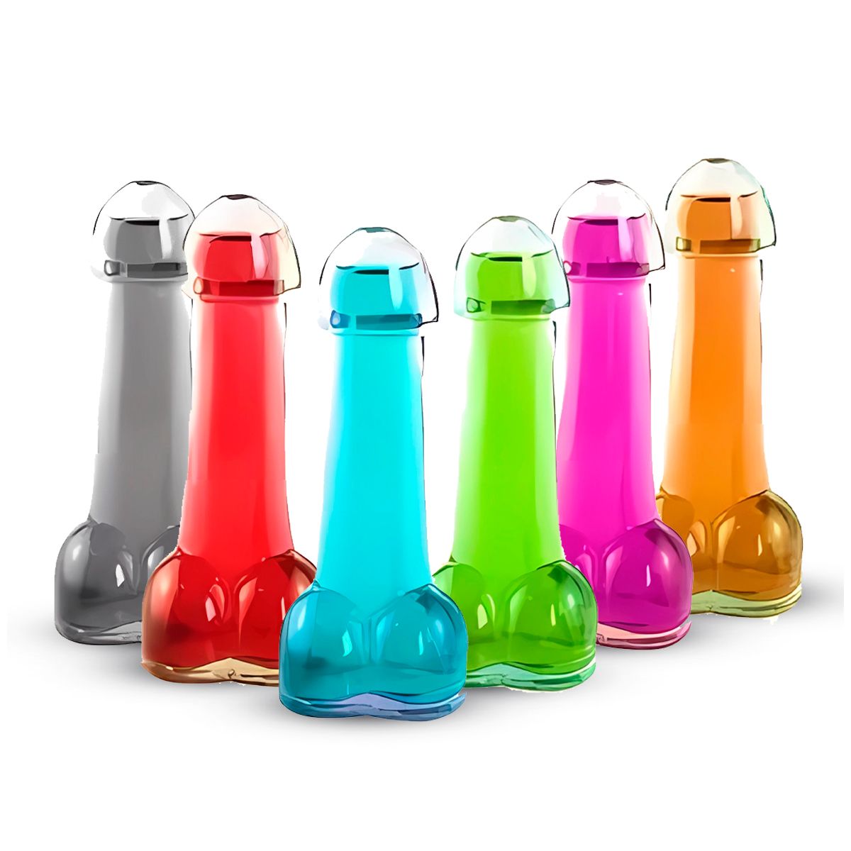 GENERICO - Copa de Vidrio de 150 ml forma de pene para fiestas