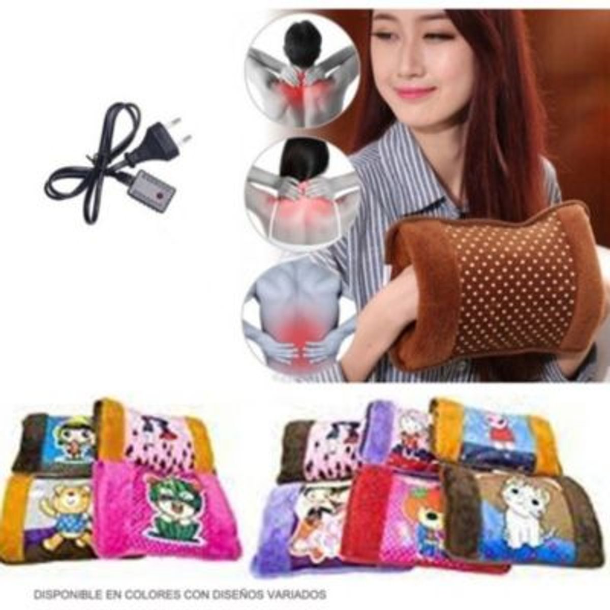 GENERICO - Bolsa de Agua Caliente Eléctrico para Invierno o Dolor Múscular