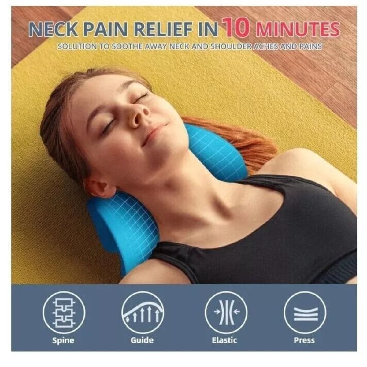 GENERICO - Almohada de Tracción Cervical para estirar Cuello