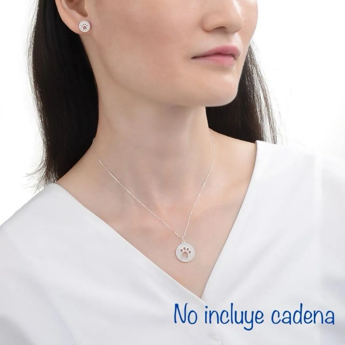 ESPIRAL ROJO - Juego Huella Perro Brillos - Plata