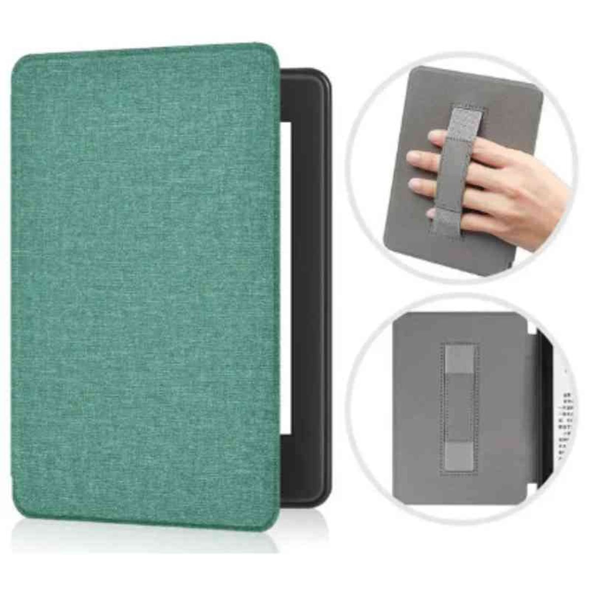GENERICO - Funda case   c/sujetador para Kindle Paperwhite 10gen PQ94WIF verde