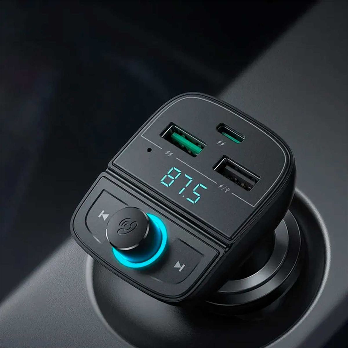 UGREEN - Adaptador Bluetooth Para Carro Ugreen Transmisor Fm Bluetooth Para Coche 80910