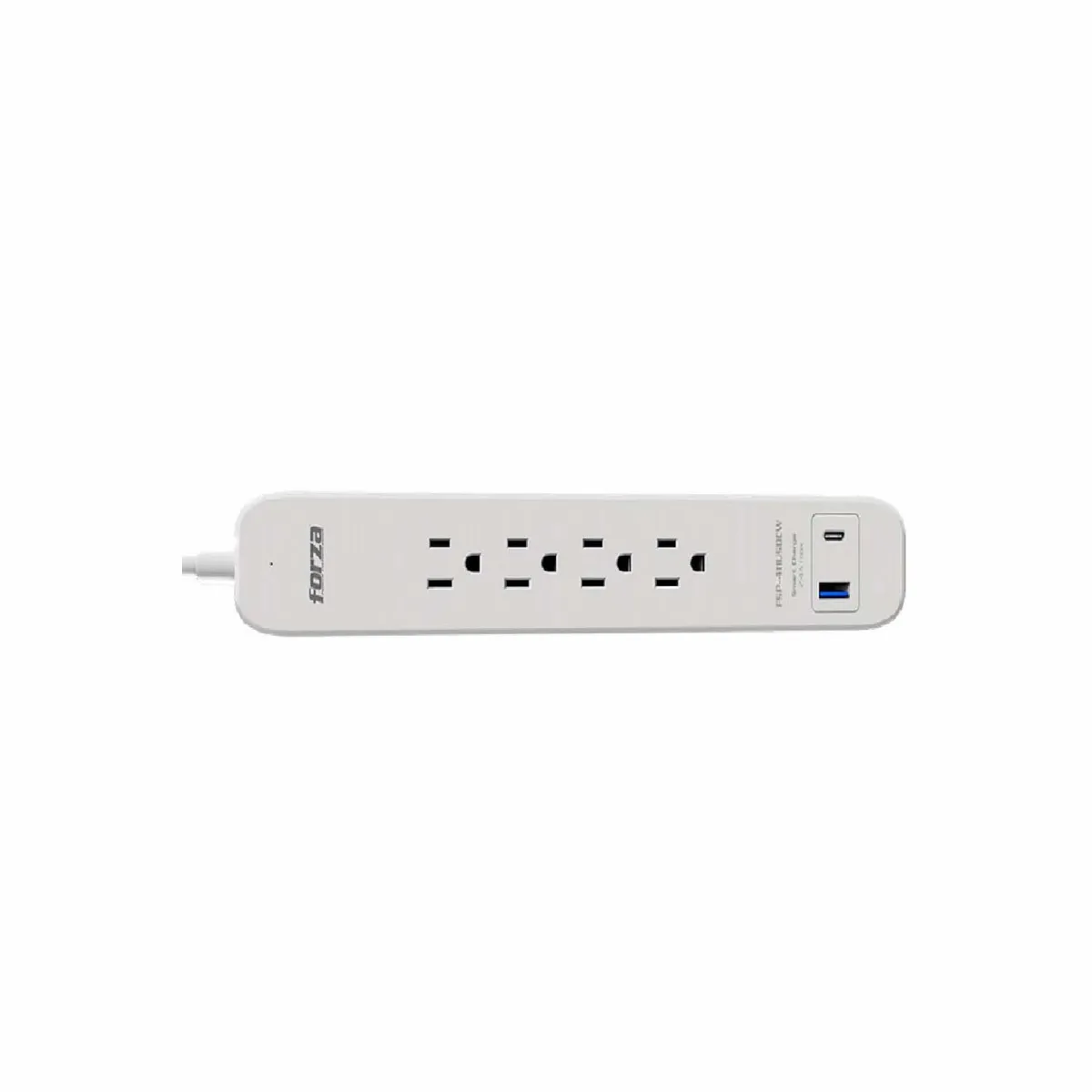 FORZA - Supresor de pico Forza FSP-451USBCW 1625w 500J 4 tomas 1USB 1USB-C Level 2 White