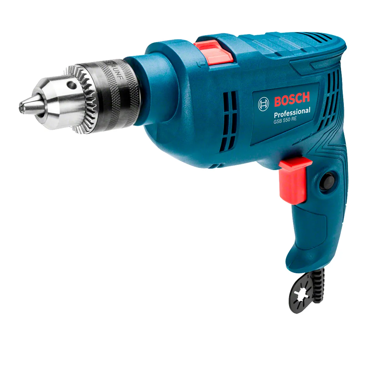 BOSCH - Taladro Percutor 550W + Set de Accs. 34 pzs Bosch GSB 550 RE