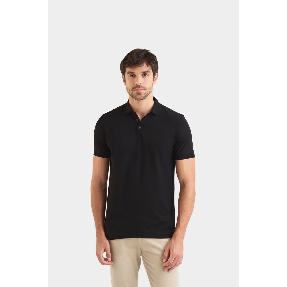 VELEZ - Vélez Polo Casual Algodón Pima Negro