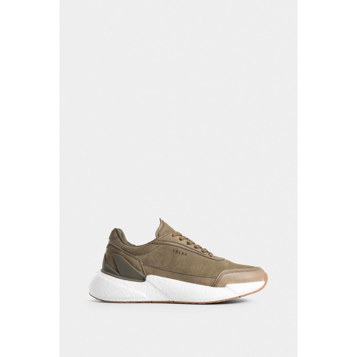 VELEZ - Vélez Zapatillas Bolet 2 De Cuero-Gamuza Para Hombre VerdeO