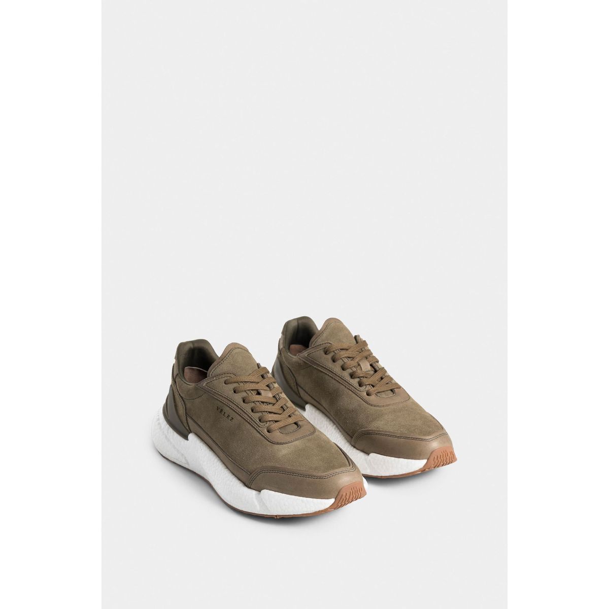 VELEZ - Vélez Zapatillas Bolet 2 De Cuero-Gamuza Para Hombre VerdeO