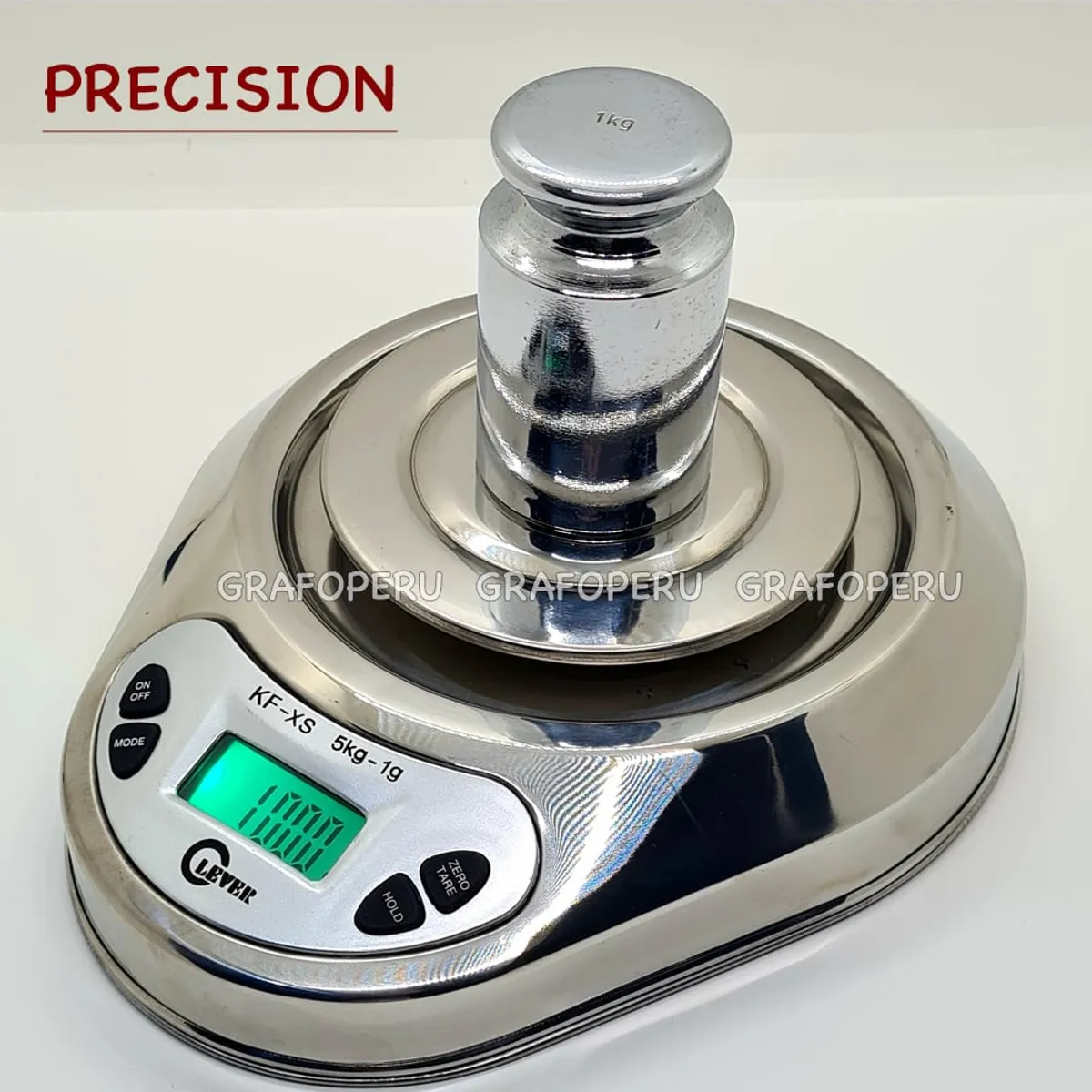OEM - Balanza Gramera Digital Electronica Cocina Plato Acero 5Kg