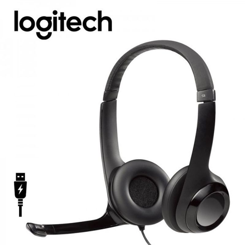 LOGITECH - Audifono Con Microfono Logitech H390 Usb Noise Cancelling Negro