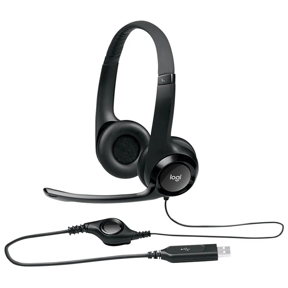 LOGITECH - Audifono Con Microfono Logitech H390 Usb Noise Cancelling Negro