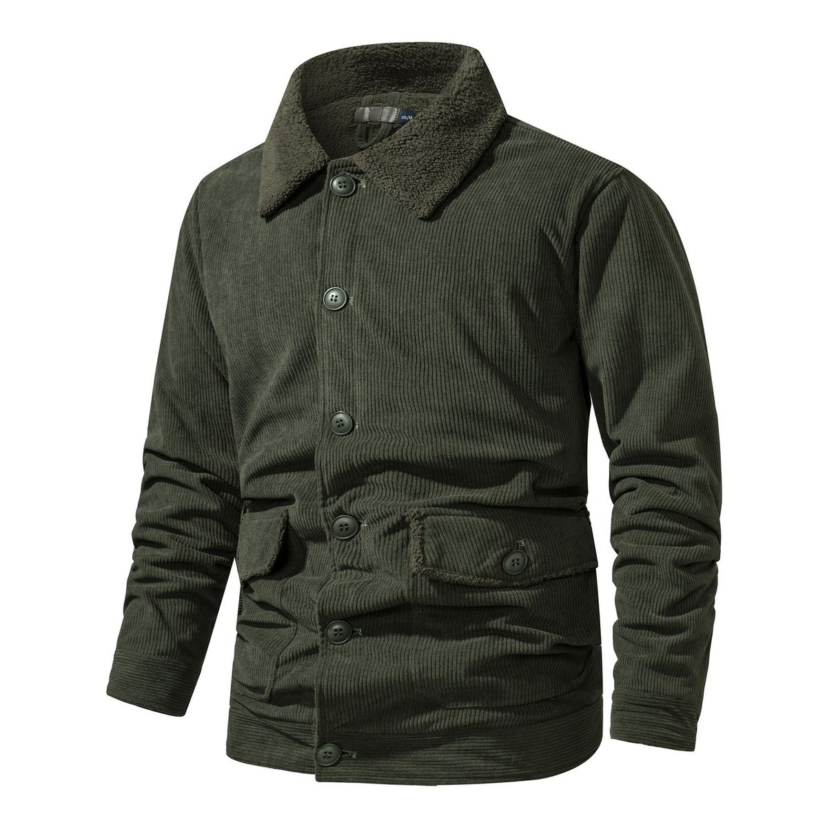 TIOZONEY - Chaqueta informal cálida y gruesa para hombre
