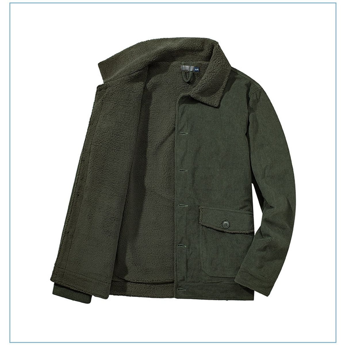 TIOZONEY - Chaqueta informal cálida y gruesa para hombre