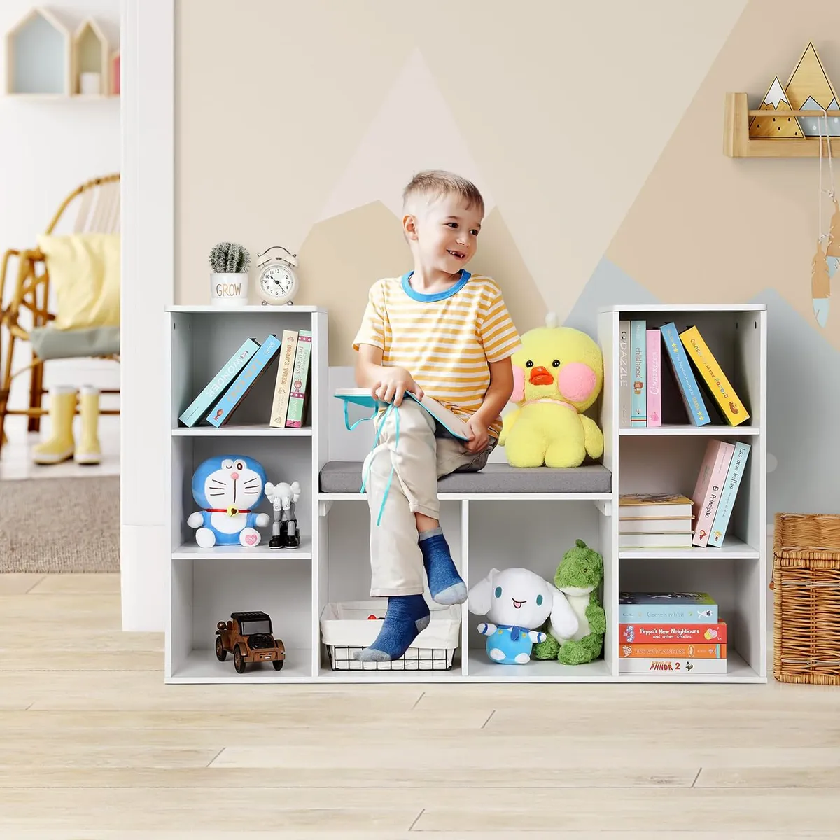 DIBA MUEBLES - Estante con Asiento Infantil Yukari DIBA Muebles