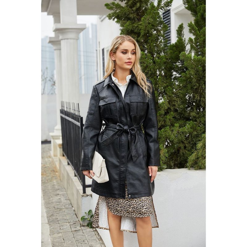 Cuero Chaqueta Para Vestido Lentejuelas 