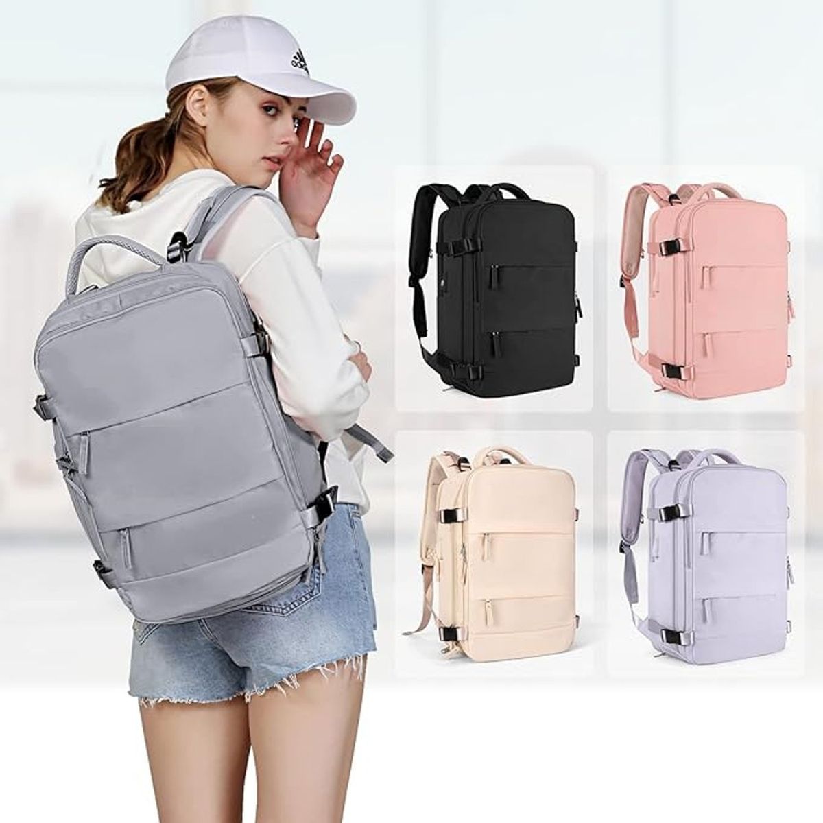 TIOZONEY - Mochila de viaje para mujeres