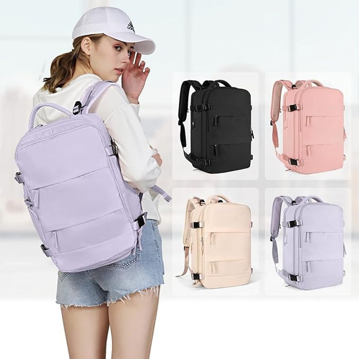 TIOZONEY - Mochila de viaje para mujeres