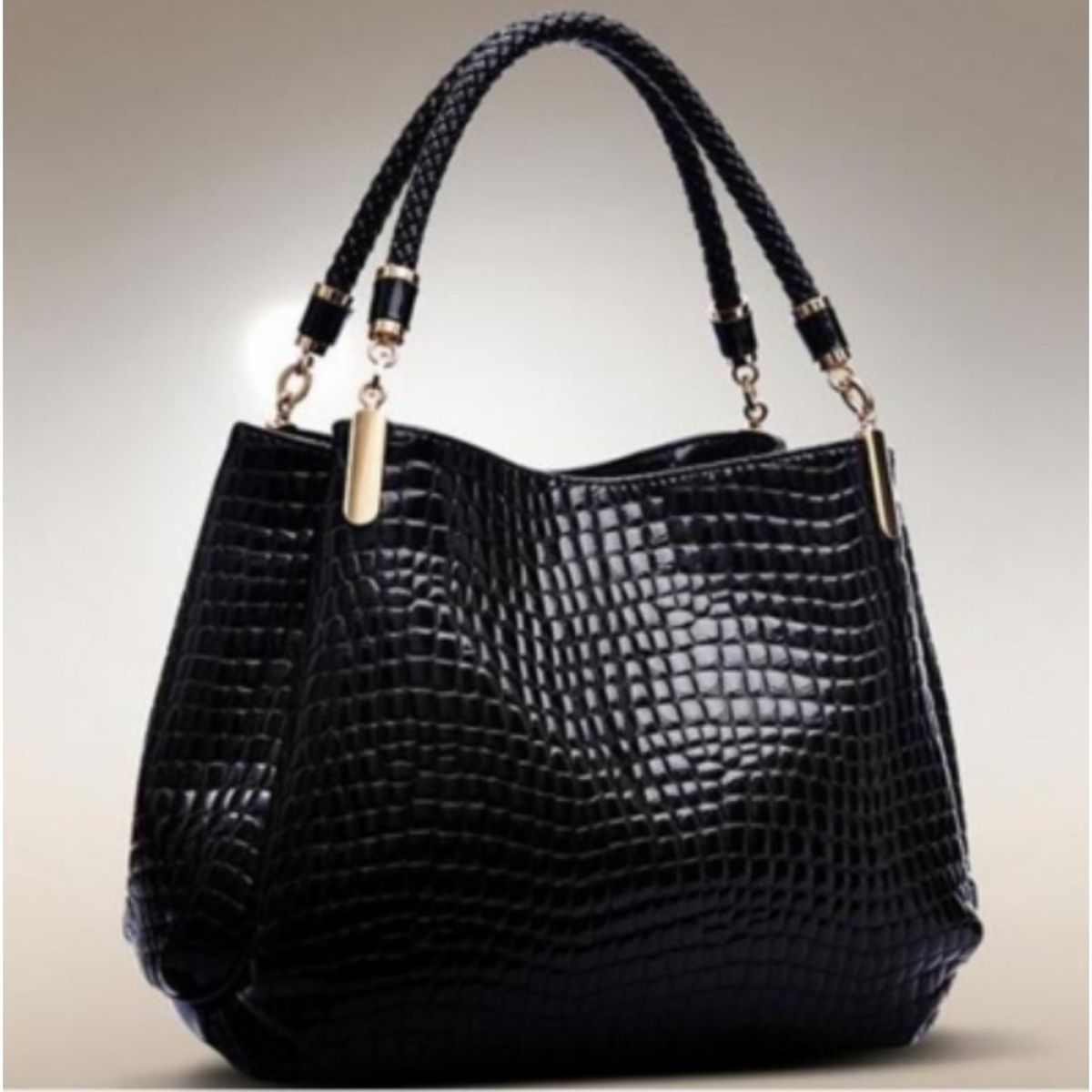 TIOZONEY - Bolsos de PU de grano de cocodrilo