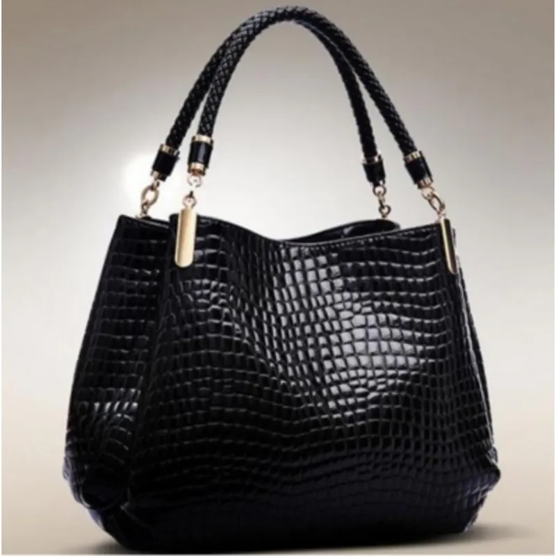 TIOZONEY - Bolsos de PU de grano de cocodrilo