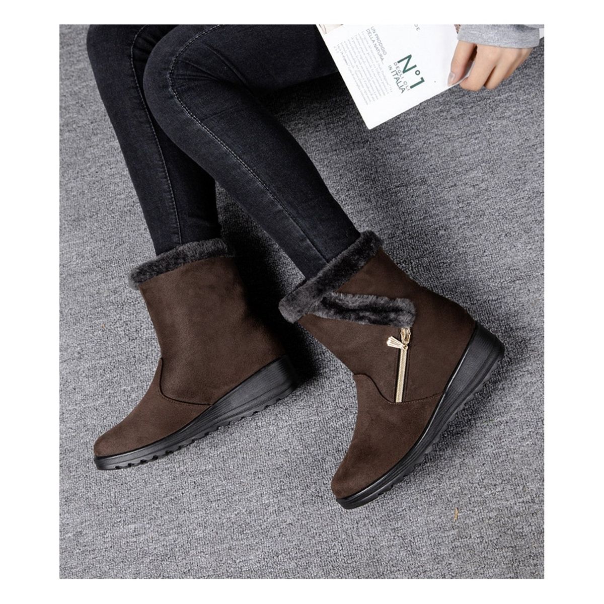 TIOZONEY - Bota Para Mujer