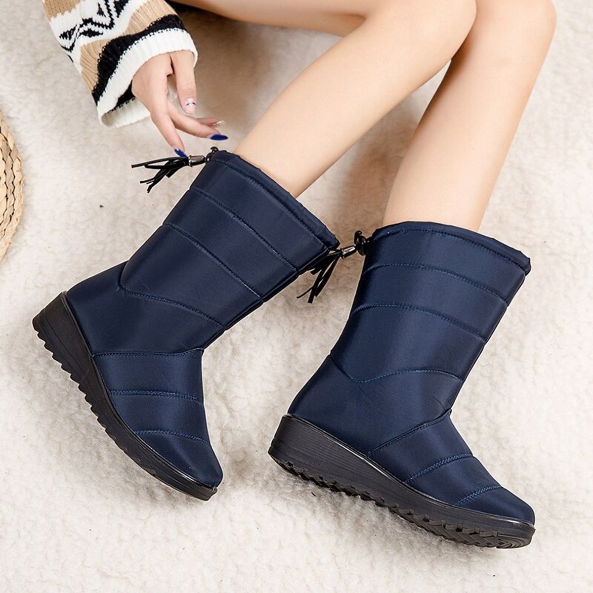 TIOZONEY - Bota Para Mujer