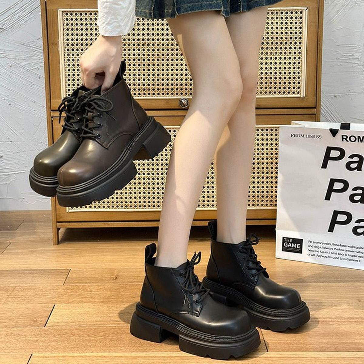 TIOZONEY - Botin De Mujer Moda