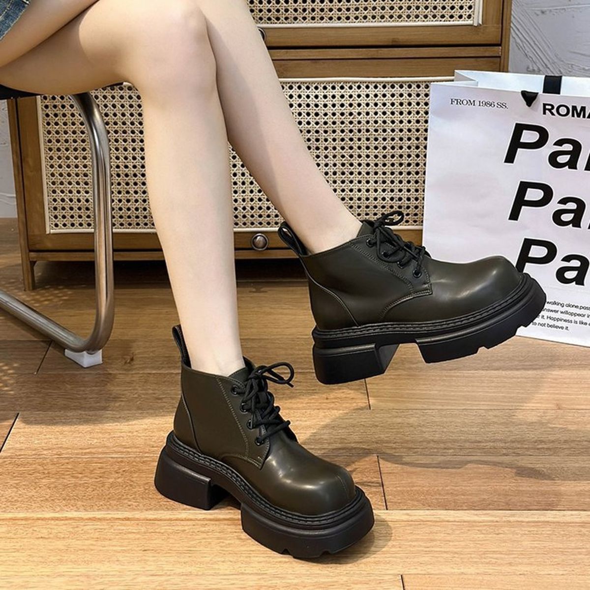 TIOZONEY - Botin De Mujer Moda