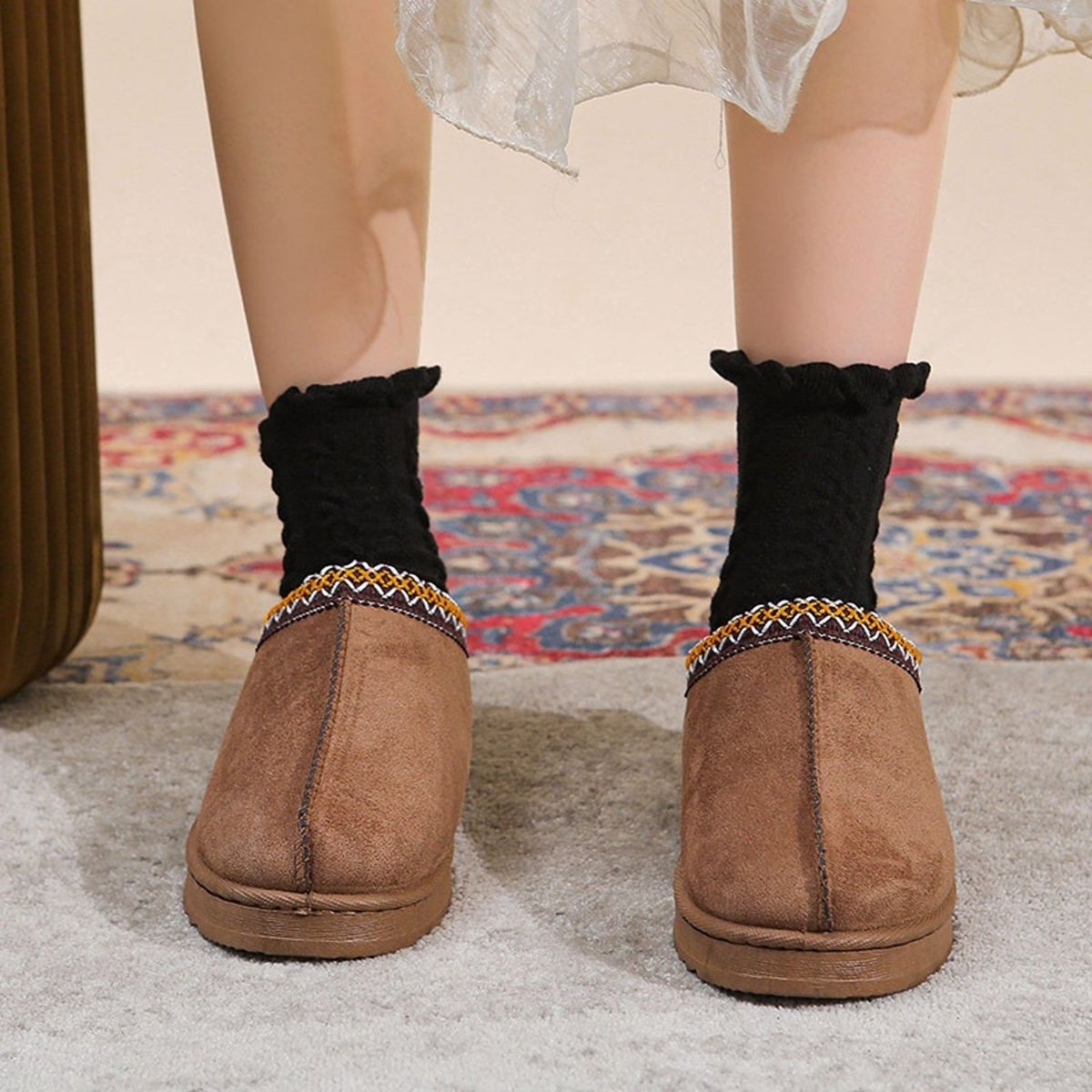 TIOZONEY - Botas de chiporro de moda para Mujer