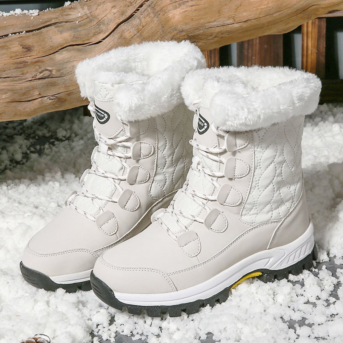TIOZONEY - Botas de algodón de nieve para Mujer