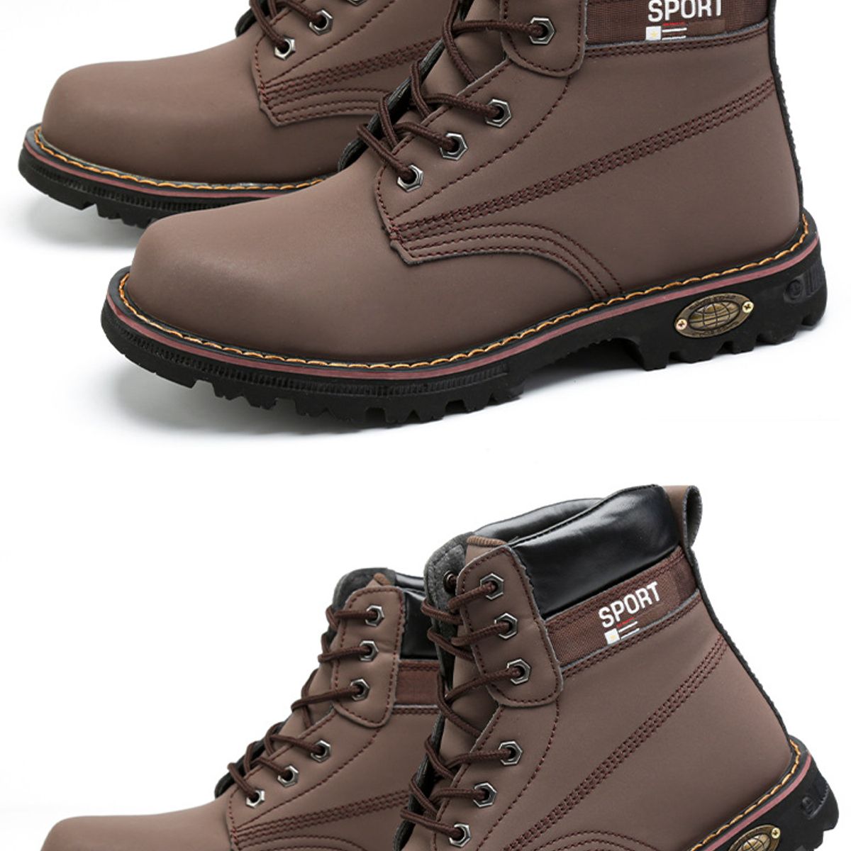 TIOZONEY - Bototo de seguridad Hombre - Negro