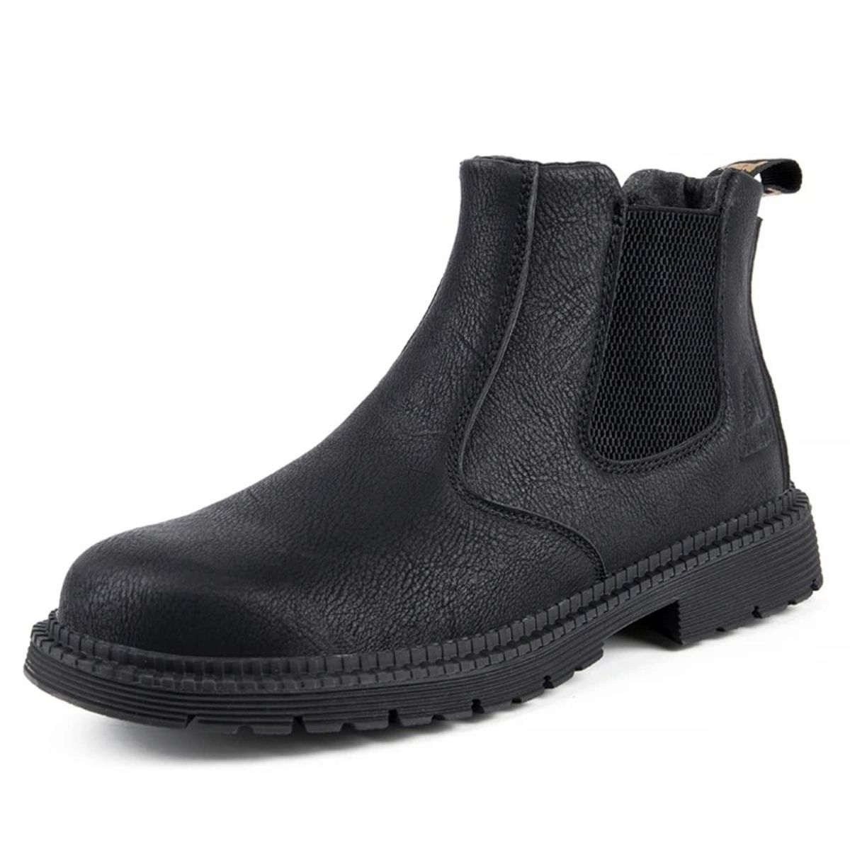 TIOZONEY - Zapatos de seguridad cuero sintético Hombre - Negro