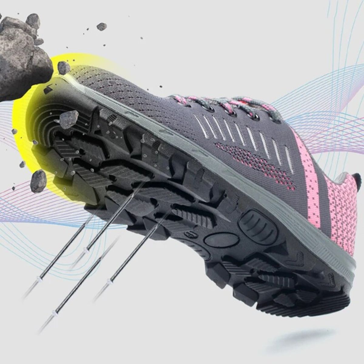 TIOZONEY - Zapatos de seguridad indestructibles mujer