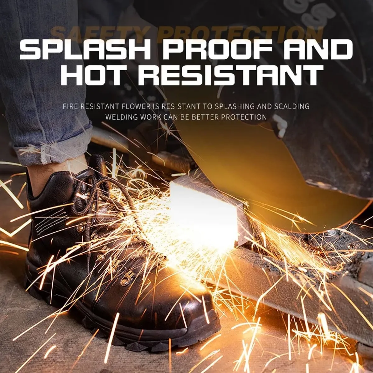 TIOZONEY - Botas de seguridad para hombre