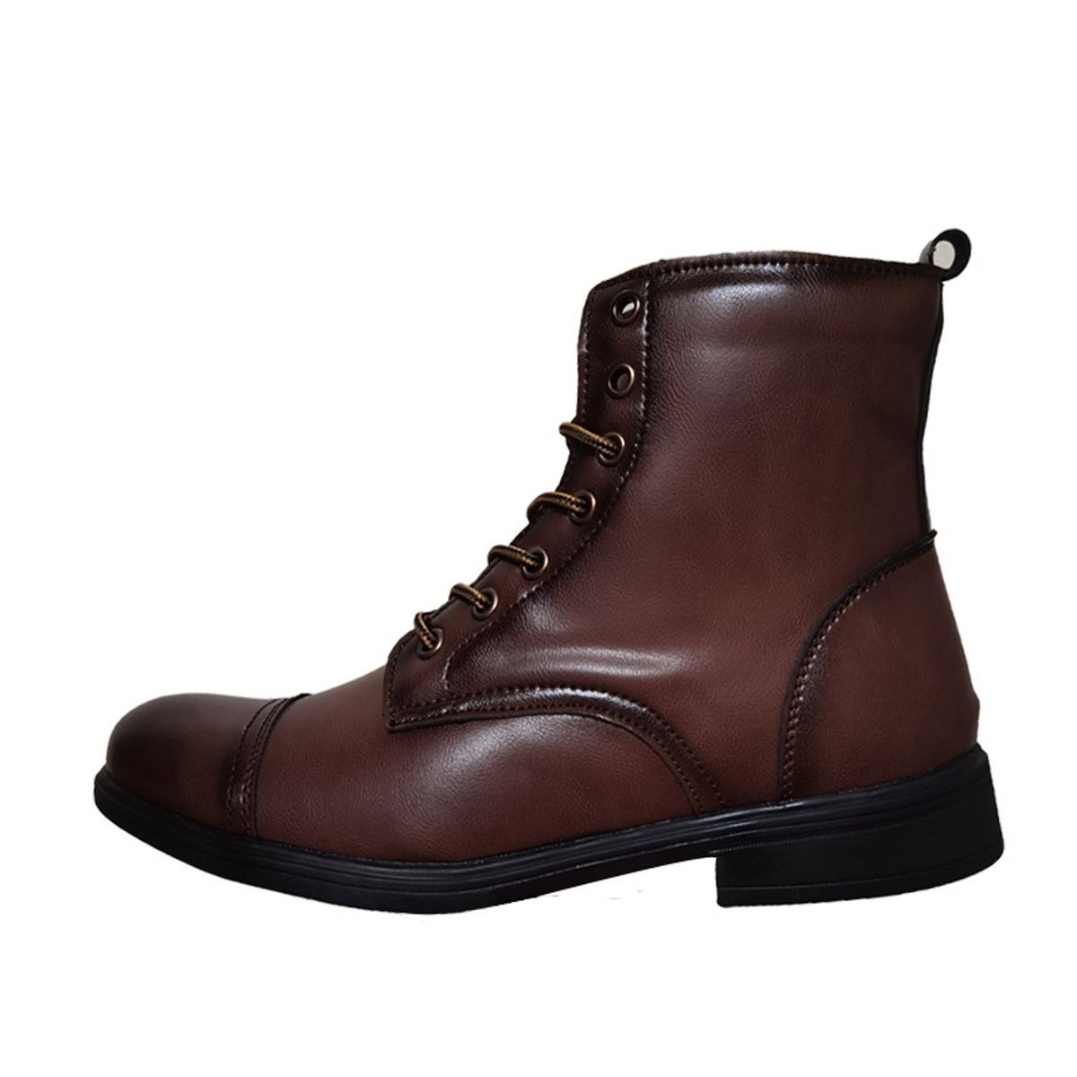 TIOZONEY - Botas Moda Puntera Vintage de PU