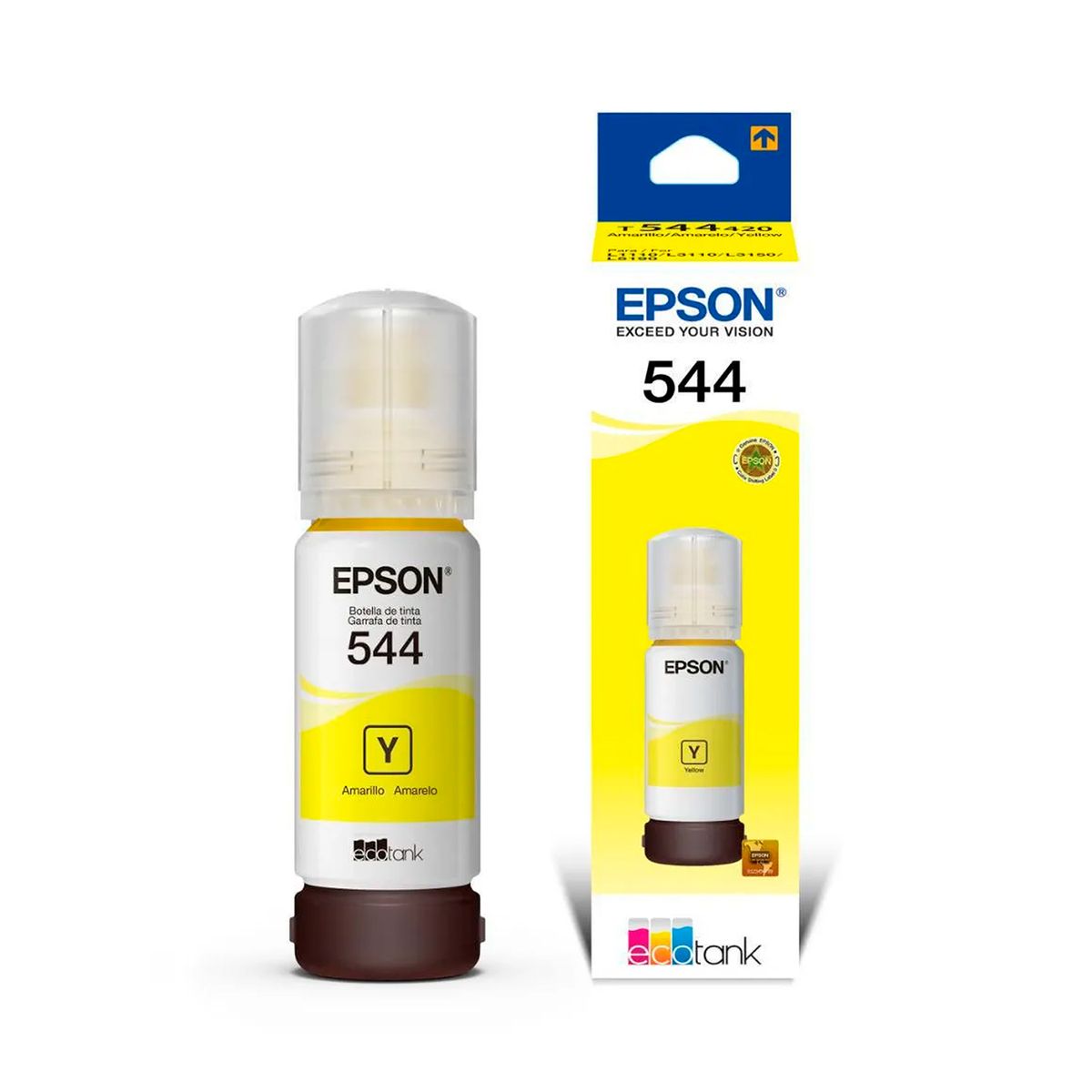 EPSON - TINTA EPSON 544 AMARILLO, 7500 PAG, L1110/1210/3110 P/N: T544420-AL