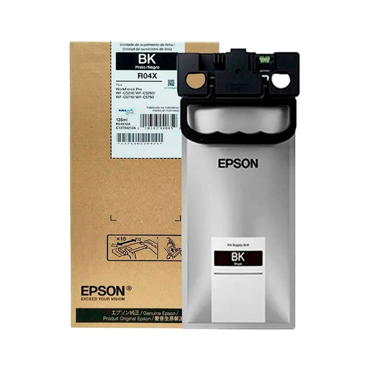 EPSON - TINTA EPSON T942120-AL NEGRO, 10000 PAG, WF-C5790 P/N: T942120-AL