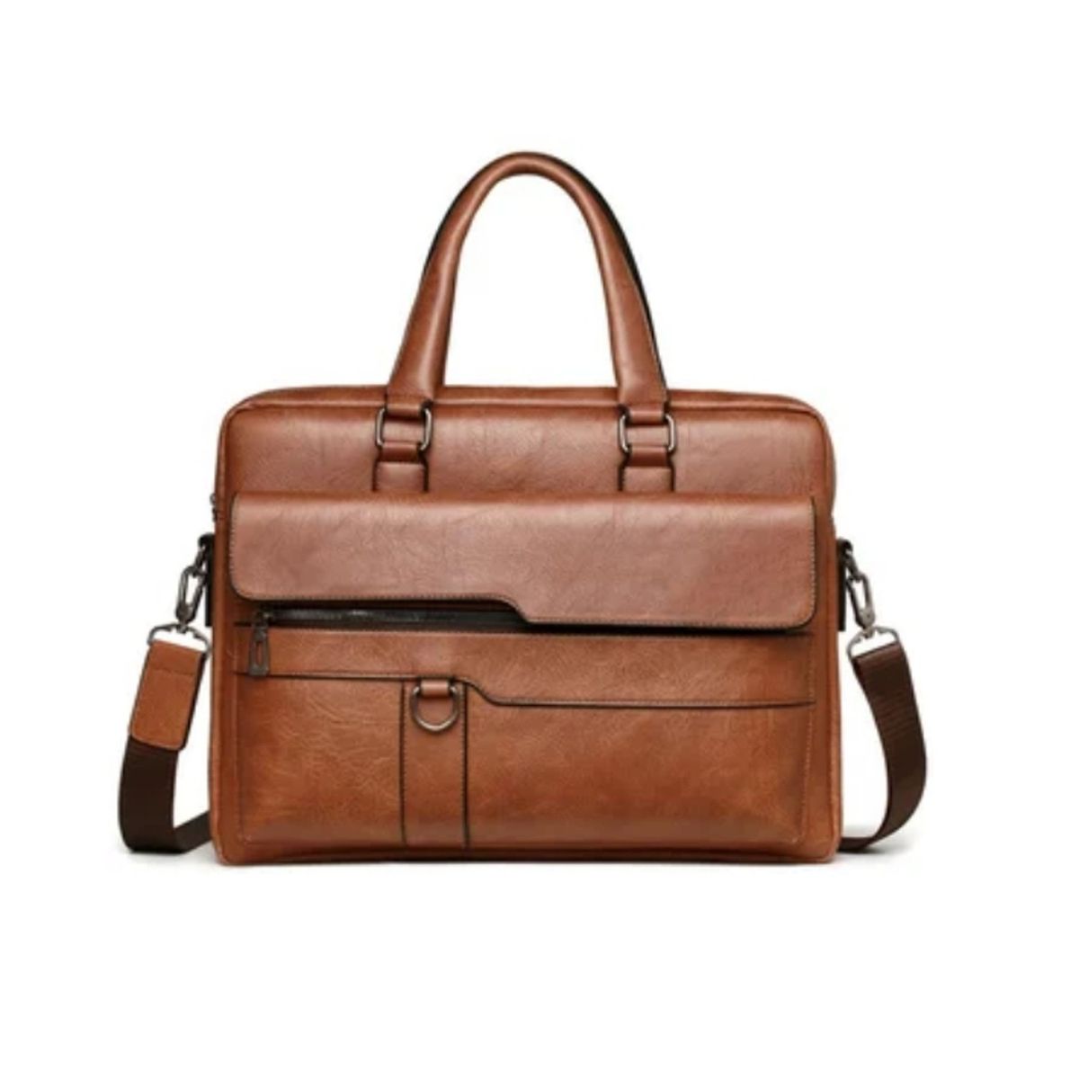 TIOZONEY - Maletín Portafolio Bolso PU Ecológico Notebook para Hombre