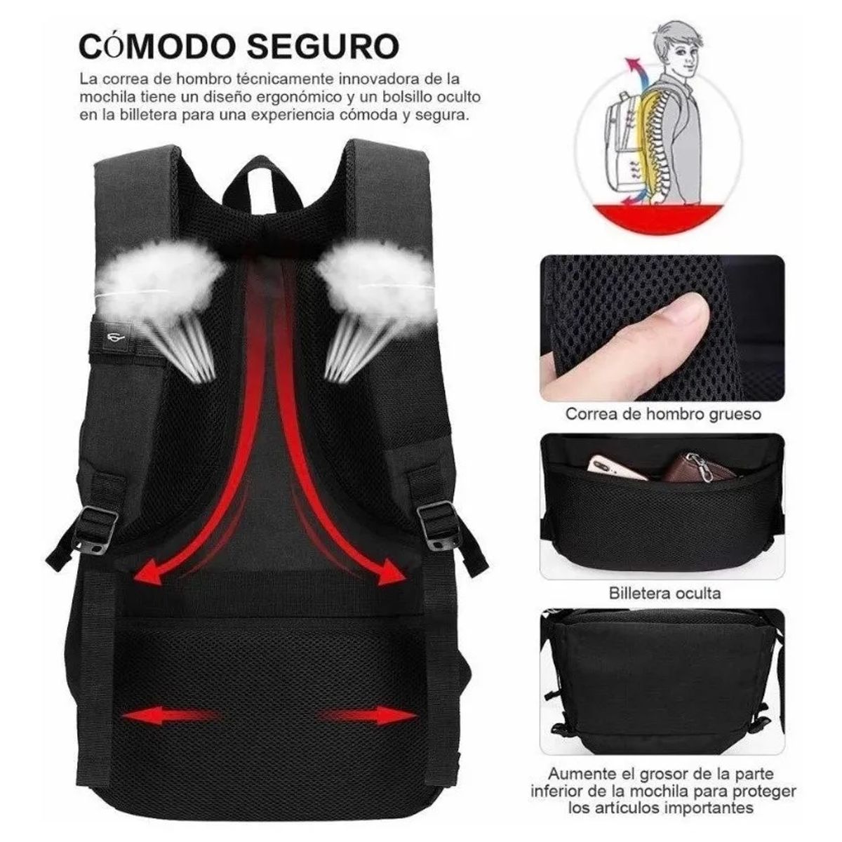 TIOZONEY - Mochila Notebook