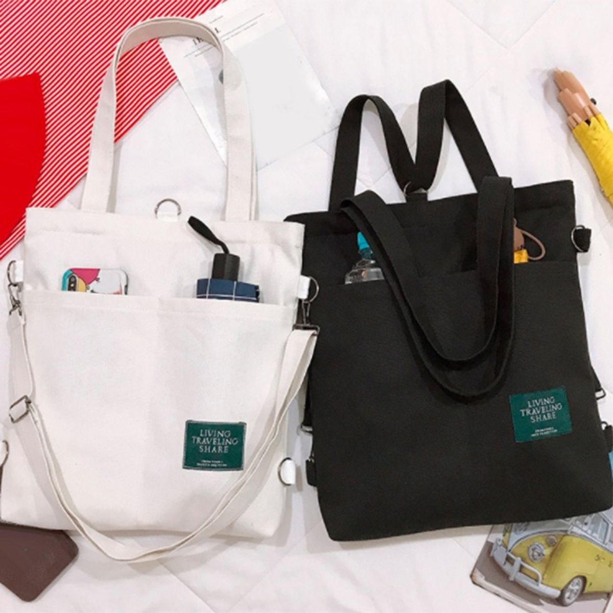 TIOZONEY - Cartera Negra Mujer moda