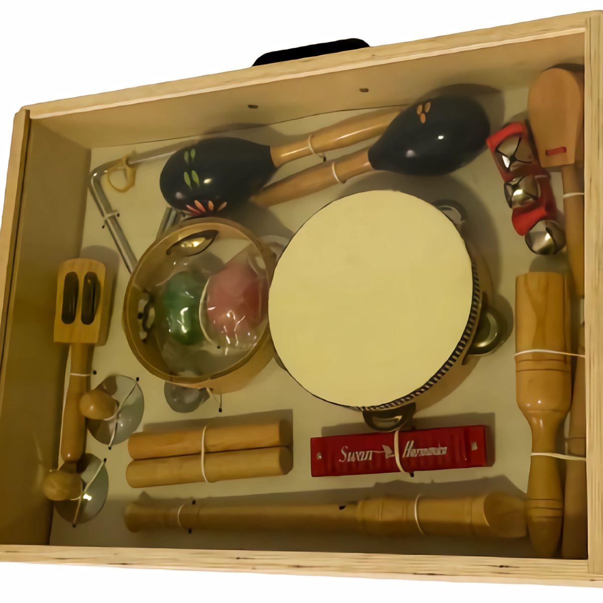 DELUXE - Set de instrumentos musicales de madera niños