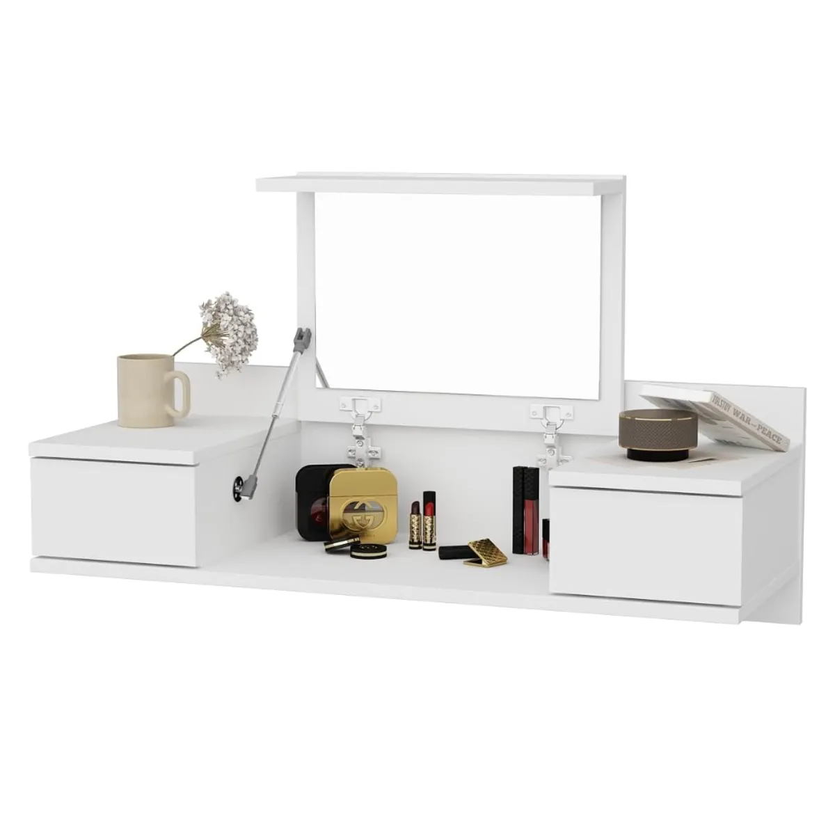 GENERICO - Tocador Con Espejo Flotante Kumari Armado - Gaudi