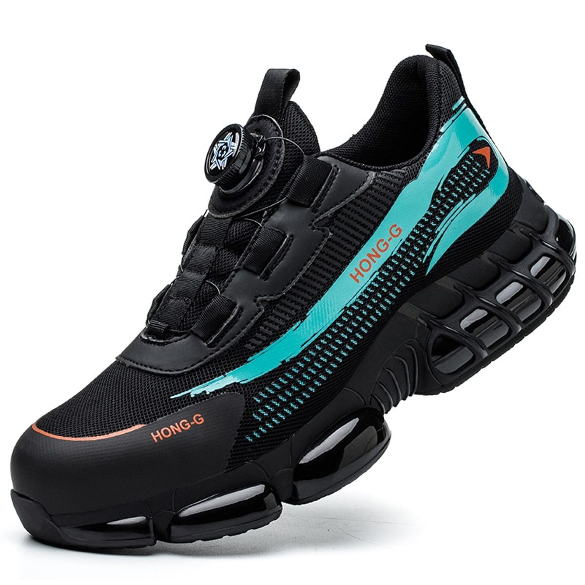 TIOZONEY - Zapatos de seguridad con botón giratorio